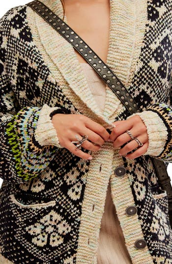 ジャケット・アウター LOOKAST Sasha wool knit cardigan Free People Sasha Jacquard Cardigan | Nordstromrack