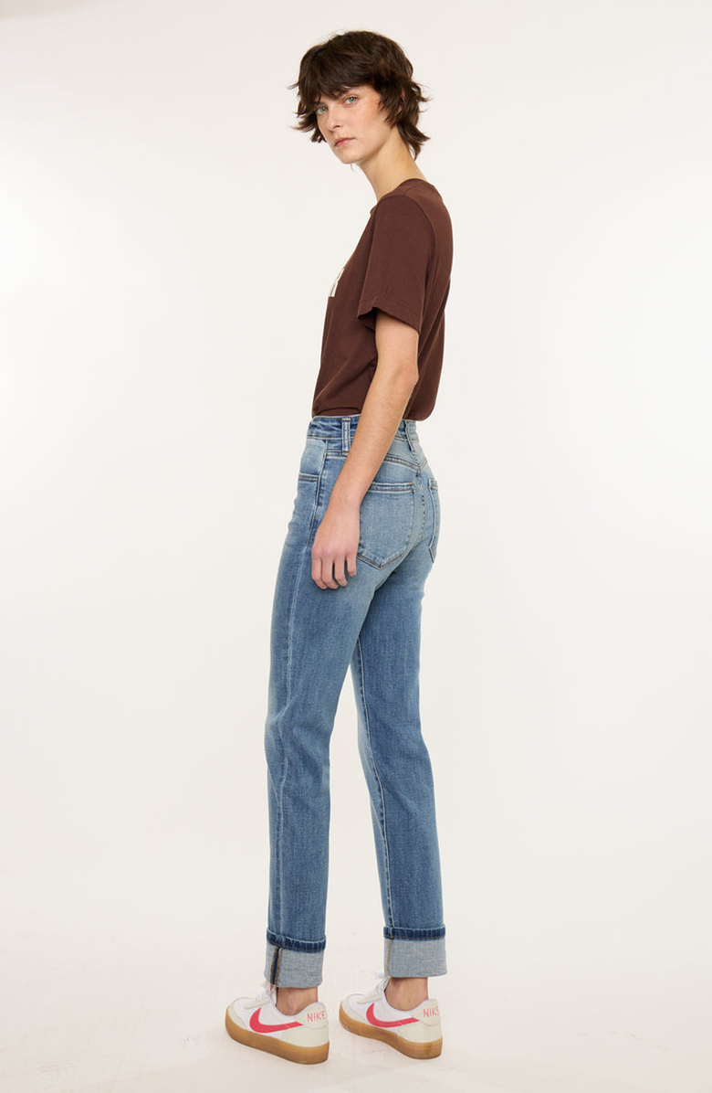 KanCan Noelle Essentials High Rise Skinny Straight Jeans, Alternate, color, Medium Wash