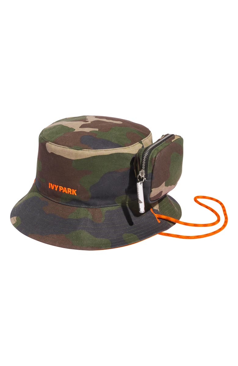 adidas x IVY PARK Reversible Twill Bucket Hat, Main, color, 