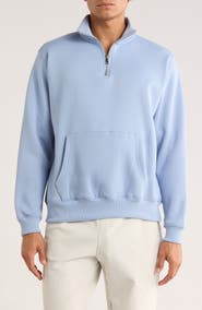 DENIM AND FLOWER Quarter Zip Sweatshirt