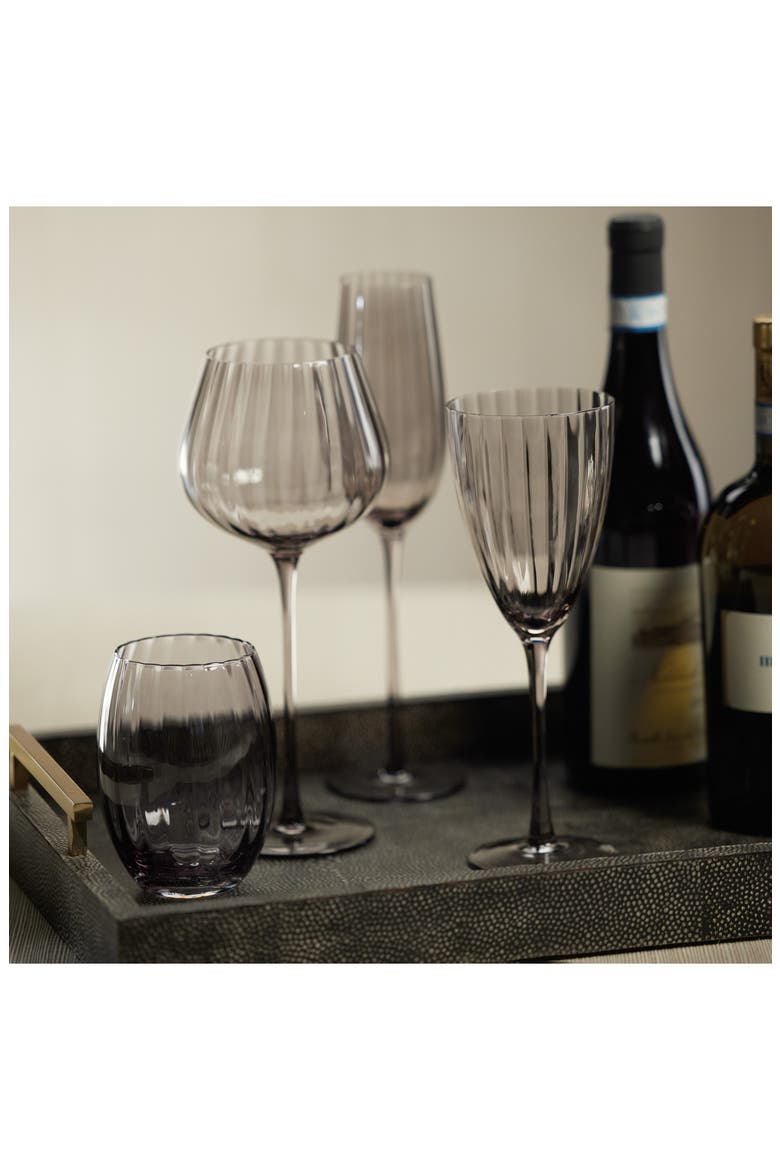 Malden Optic Set of 4 Stemless Glasses, Alternate, color, GRAY