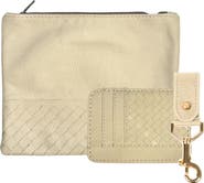 Deux Mains Large Pouch, Key Chain & Slim ID Bundle