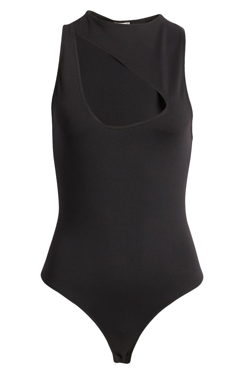 Free People Keep It Going Cutout Sleeveless Bodysuit, Alternate, color,