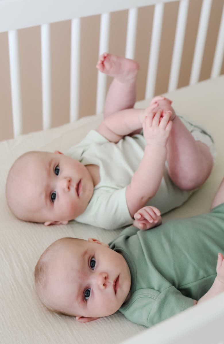 Snuggle Me Assorted 2-Pack Muslin Crib Sheets, Alternate, color, Natural Birch