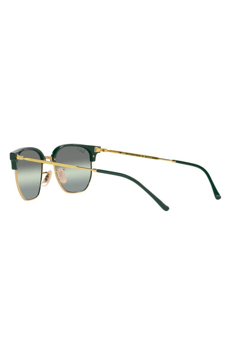 Ray-Ban New Clubmaster 51mm Mirrored Polarized Irregular Sunglasses, Alternate, color,