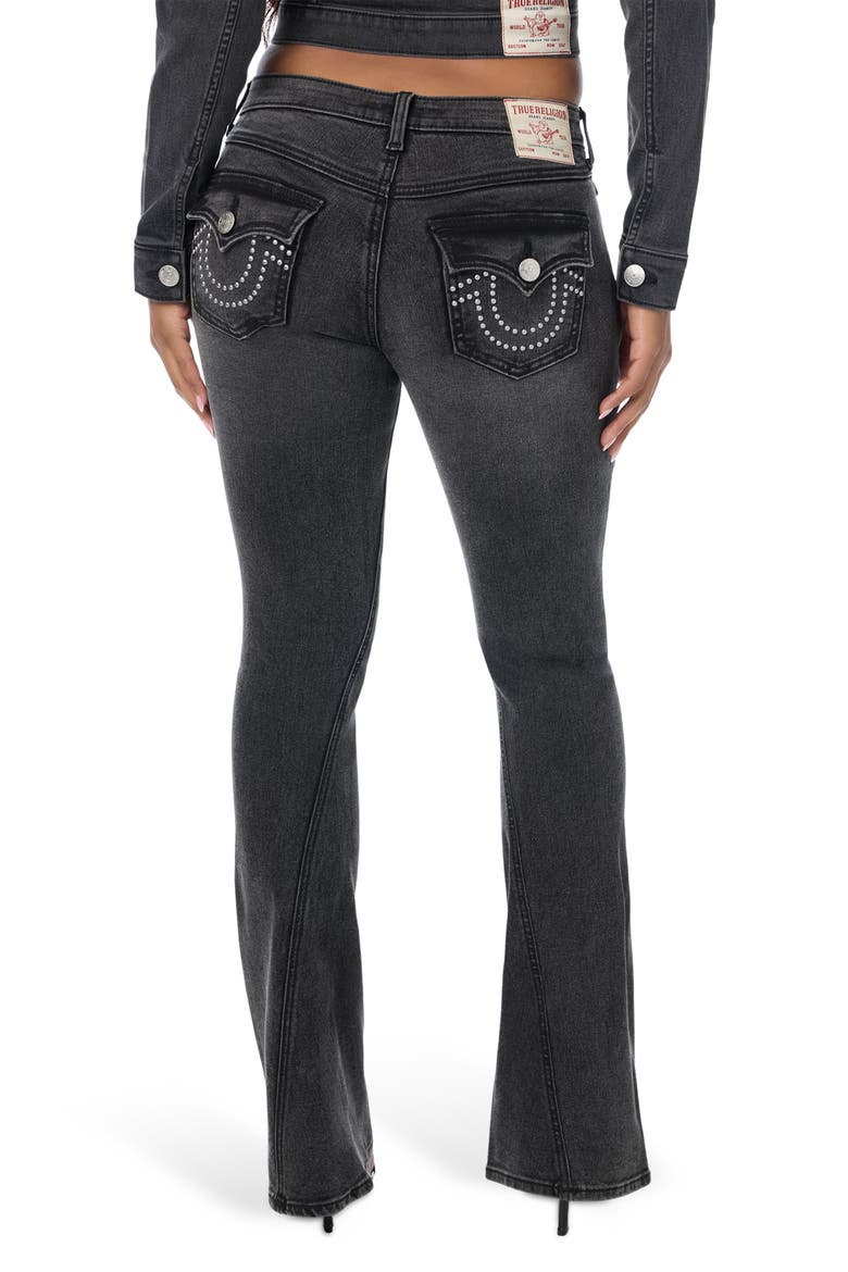 Joey Flare Leg Jeans, Alternate, color, SADDLE UP WASH