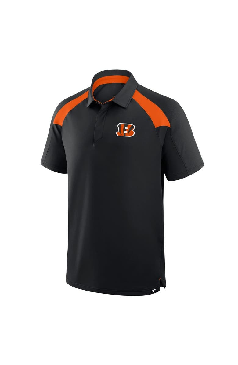 FANATICS Men's Fanatics Black Cincinnati Bengals Back Around Raglan Polo, Alternate, color, Black