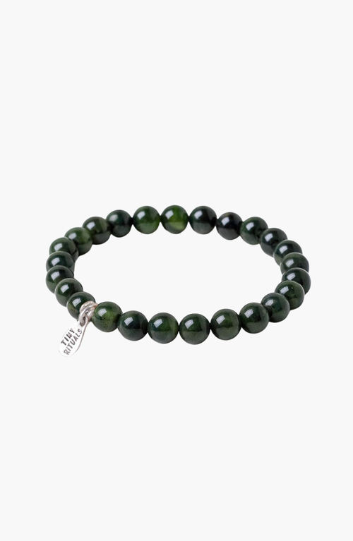 Tiny Rituals Nephrite Jade Energy Bracelet In Multi