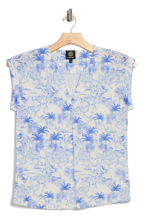 Bobeau Dolman Sleeve Piqué T-shirt In Blue