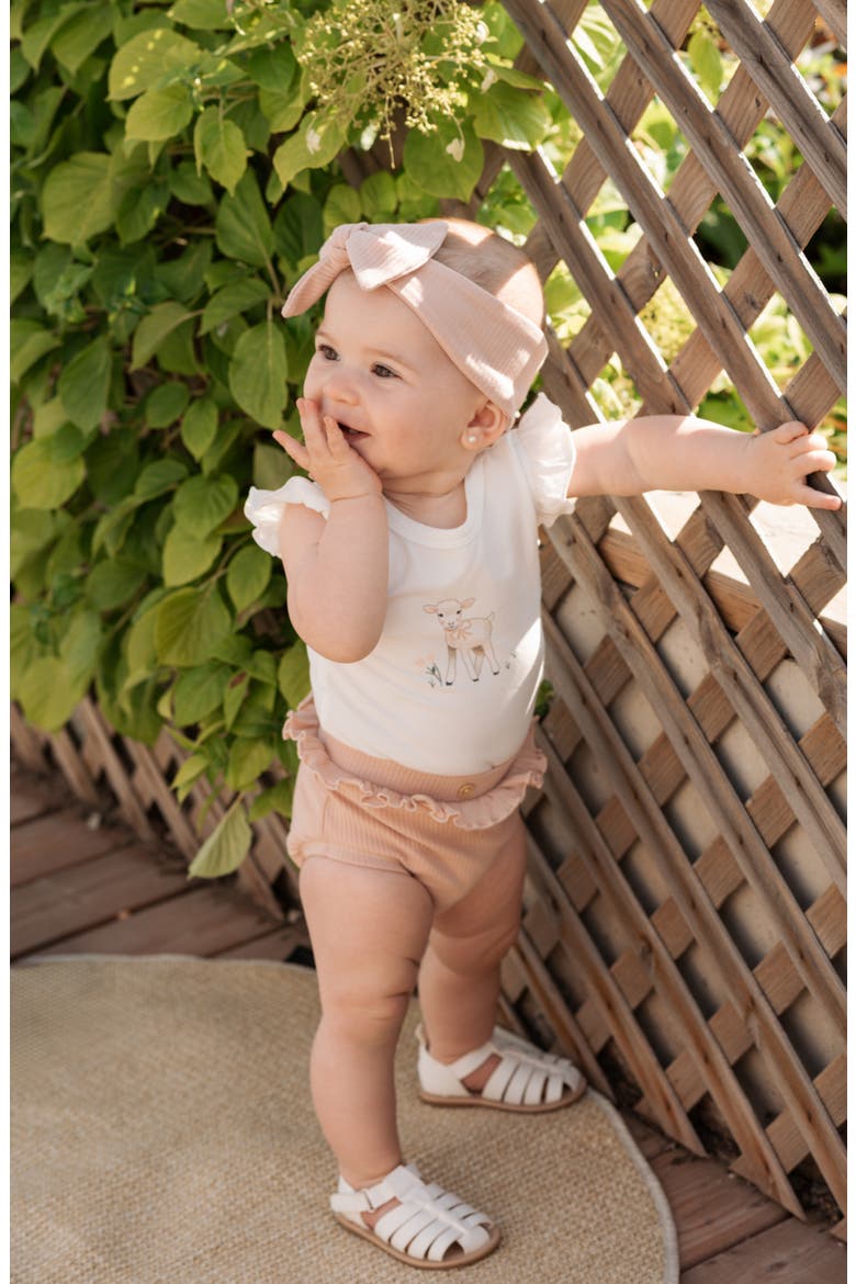 Little Lambs Bodysuits & Shorts Set, Alternate, color, OWH-OFF WHITE