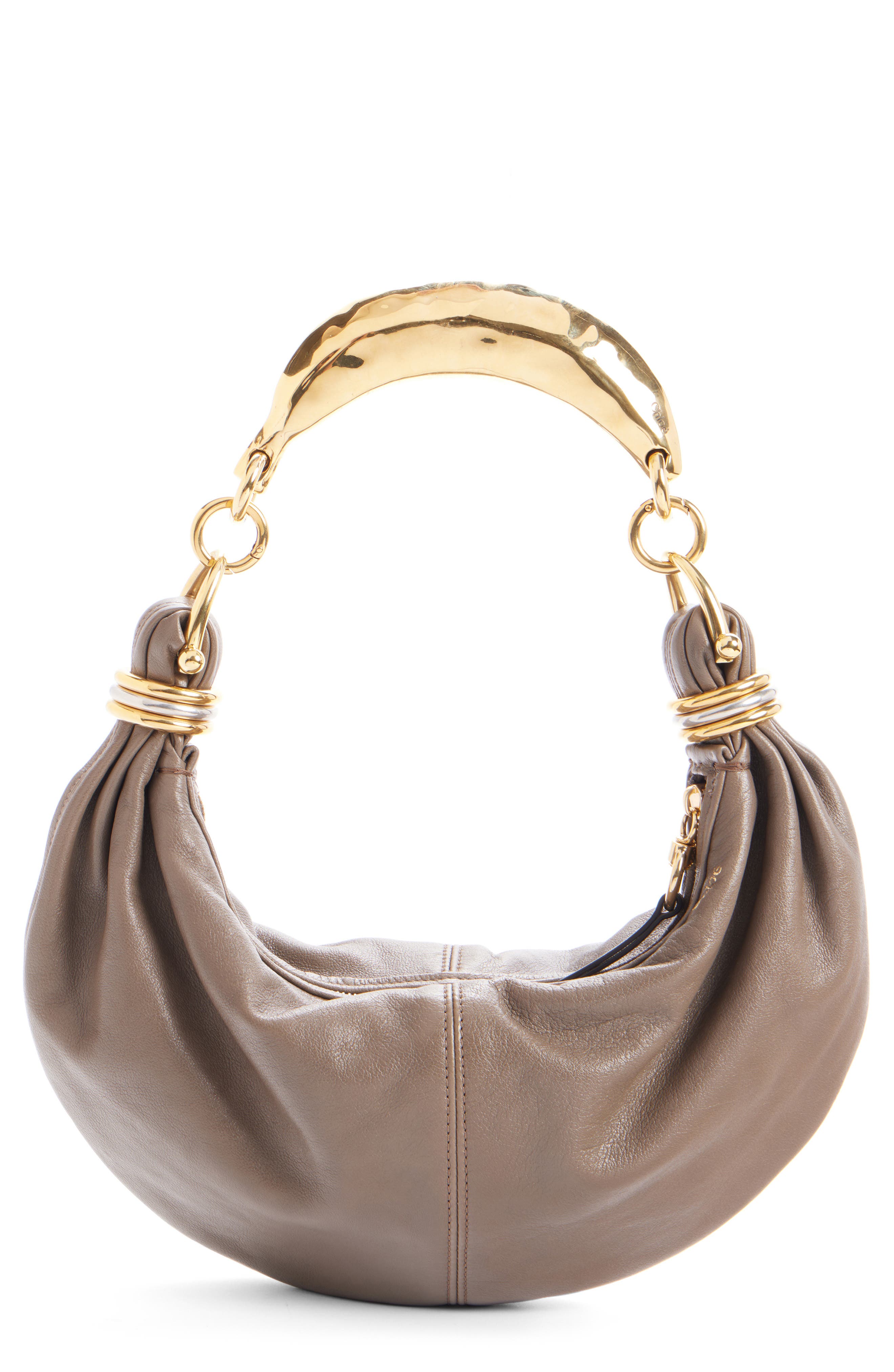 Chloé Bracelet Banana Hobo Bag, Main, color, Flannel Grey 036
