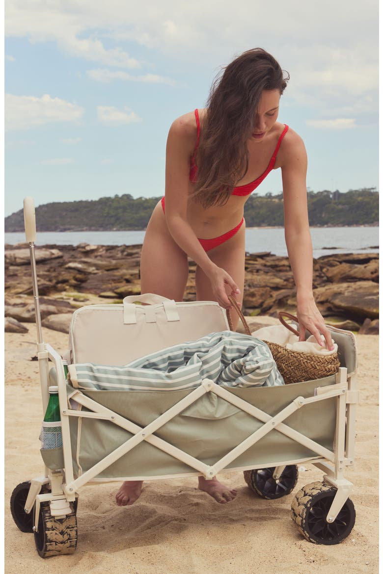 Folding Beach Cart, Alternate, color, GREEN