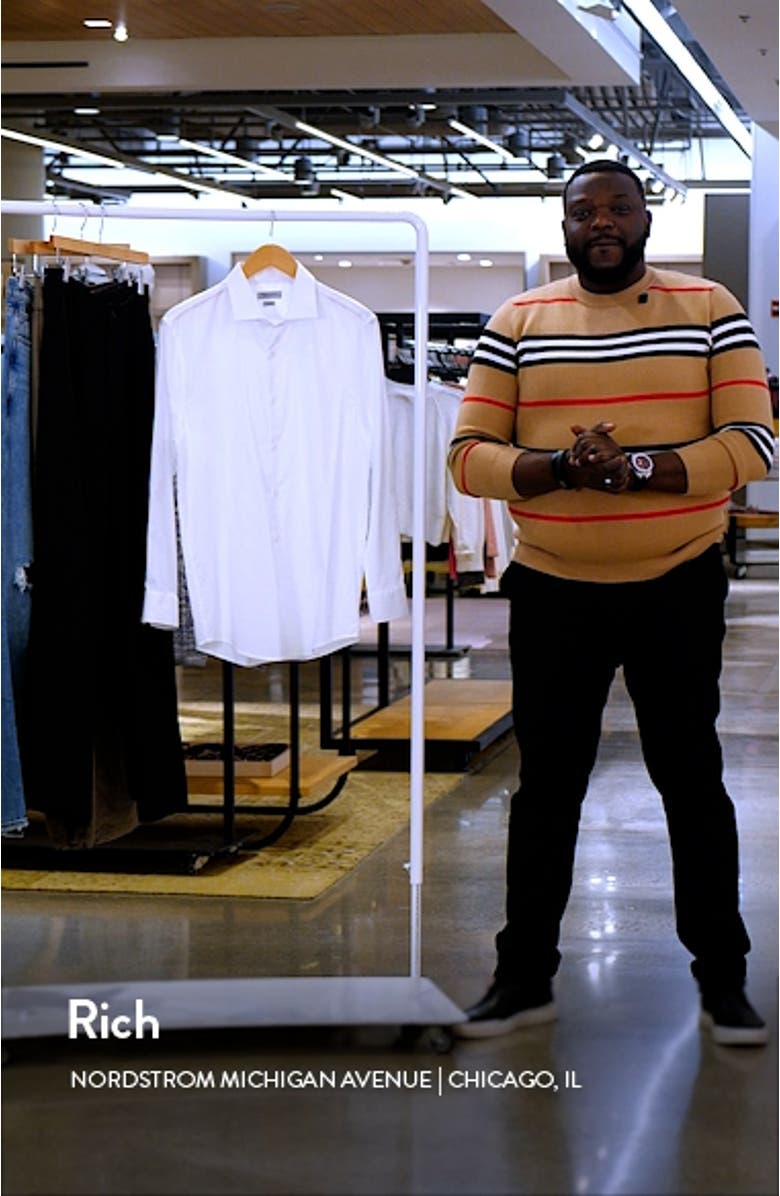 Luxe Slim Fit Solid Dress Shirt, sales video thumbnail