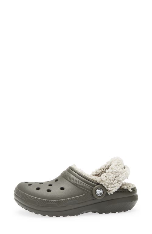 Crocs Classic Fleece Lined Clog In Animal Print