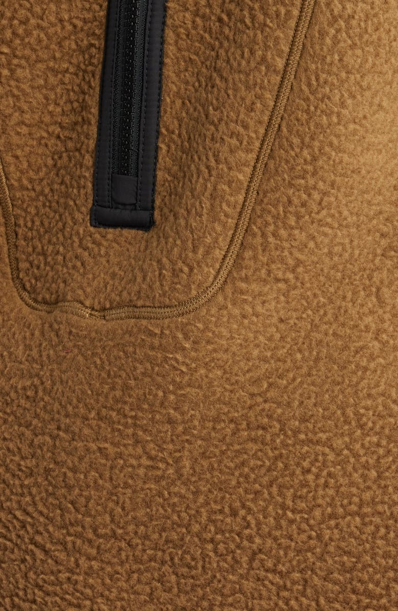 Helly Hansen Bliss High Pile Fleece Half Zip Pullover, Alternate, color, Sepia