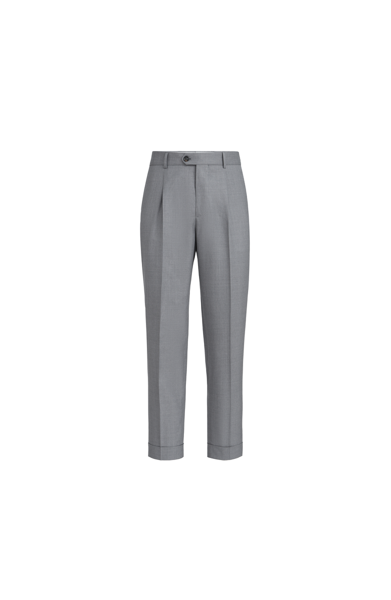 Brunello Cucinelli Hopsack trousers, Main, color, Grey