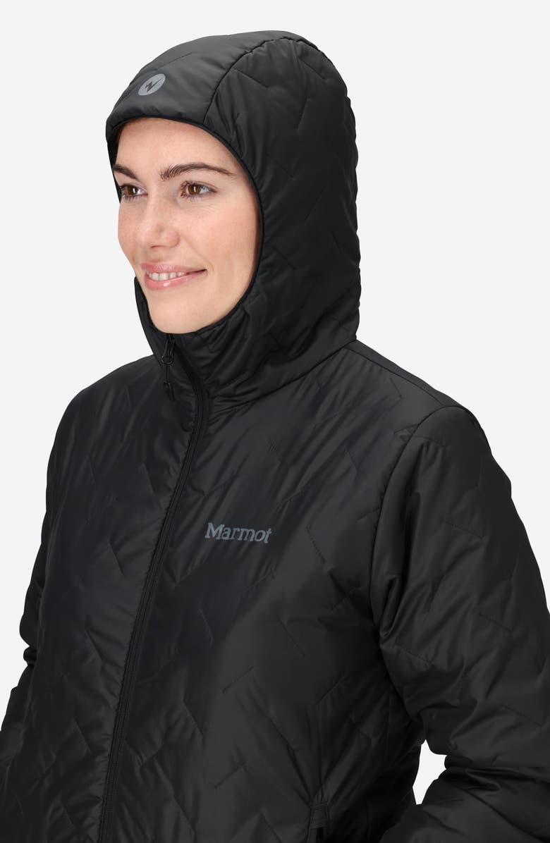 Marmot MonoQuilt Hooded Jacket, Alternate, color, Black