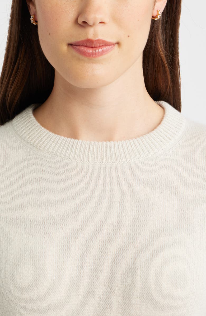 Nordstrom Chubby Cubic Zirconia Huggie Hoop Earrings, Alternate, color, Clear- Gold