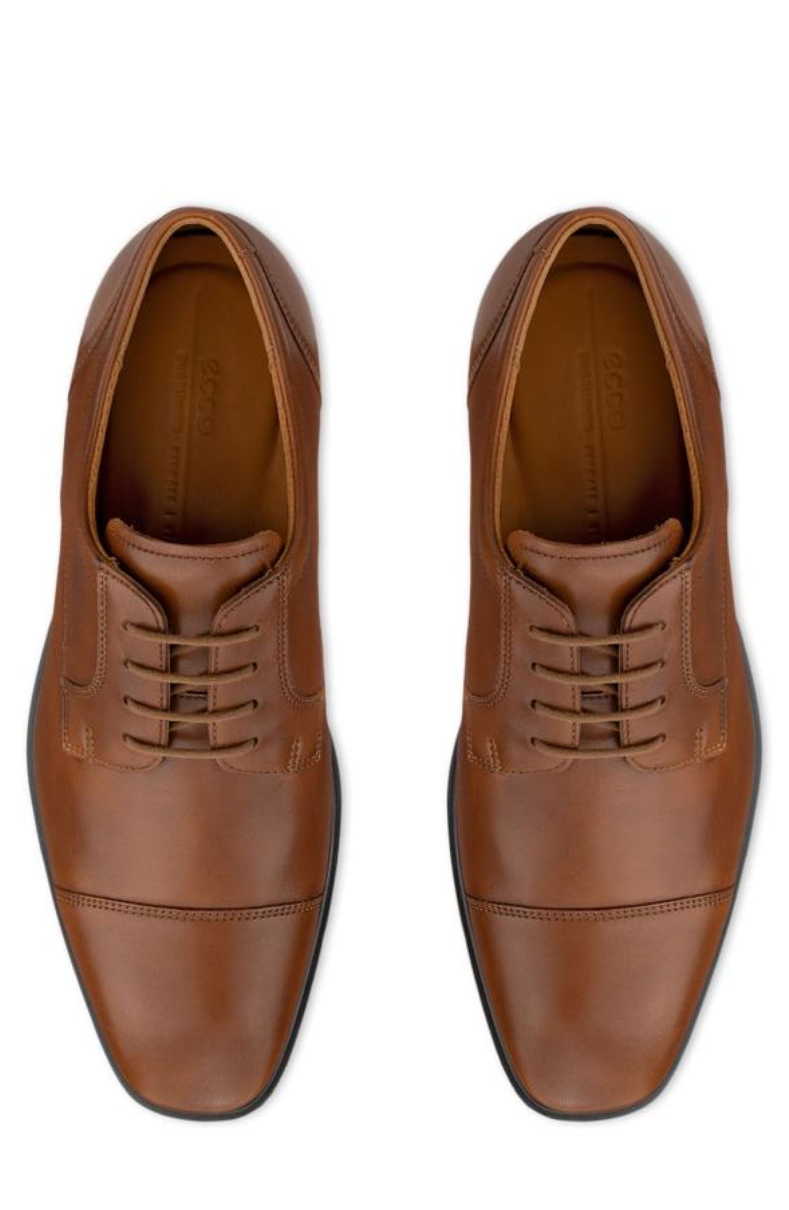 ECCO Metropole Milan Cap Toe Derby, Alternate, color, Saddle