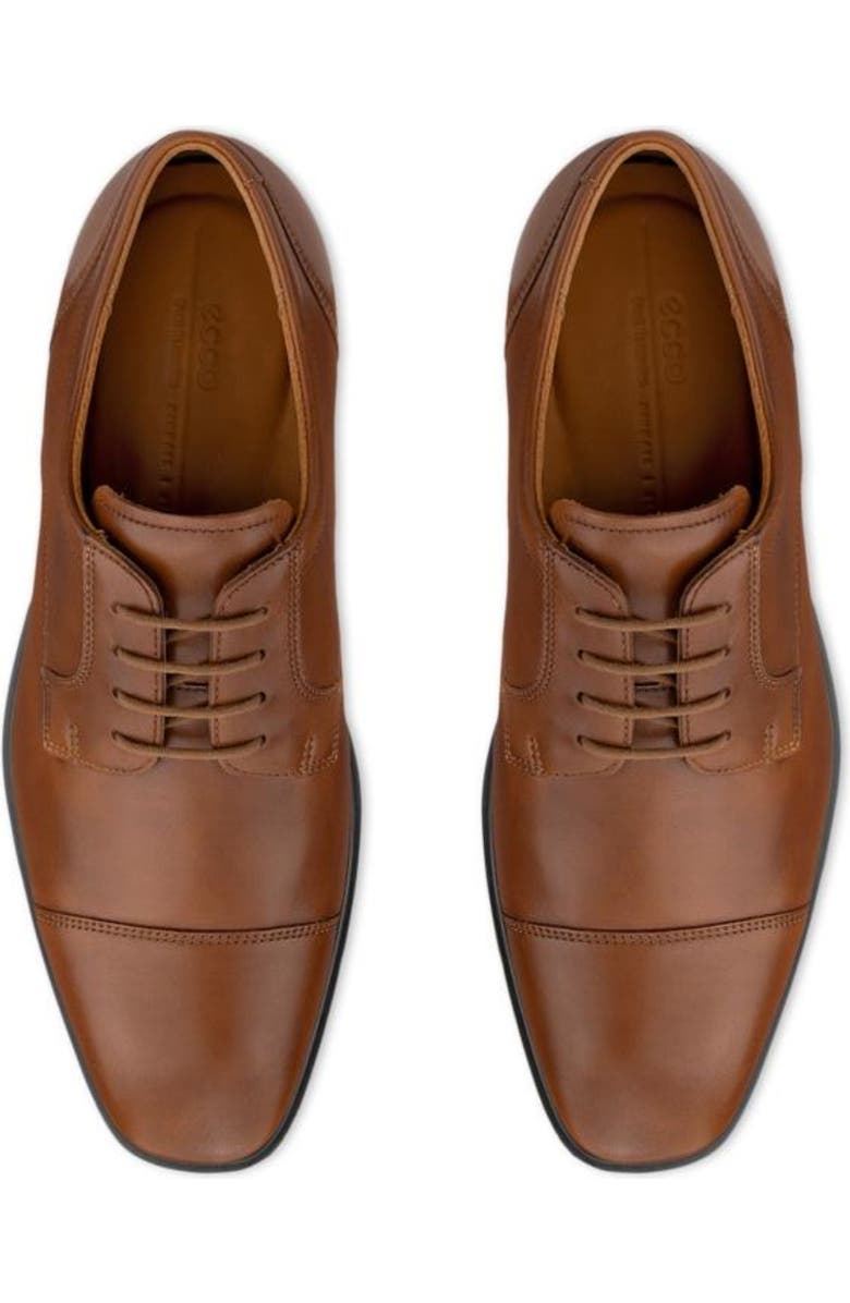 ECCO Metropole Milan Cap Toe Derby, Alternate, color, Saddle