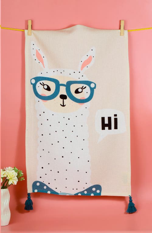 Tiramisu No Drama Llama Kitchen Towel Set In Blue