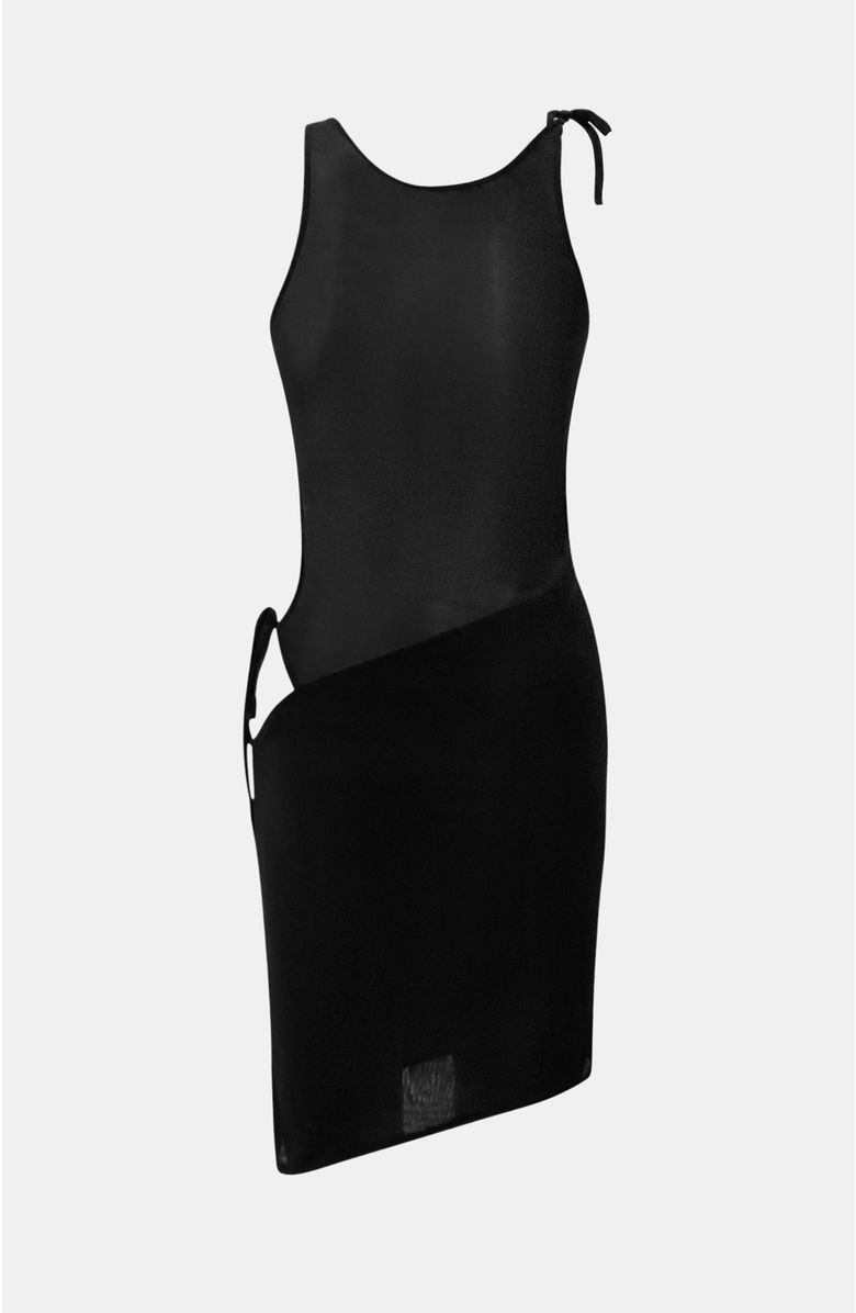 OW Collection Fiona Mini Dress, Alternate, color, Black