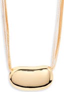 Nordstrom Orb Pendant Layered Chain Necklace