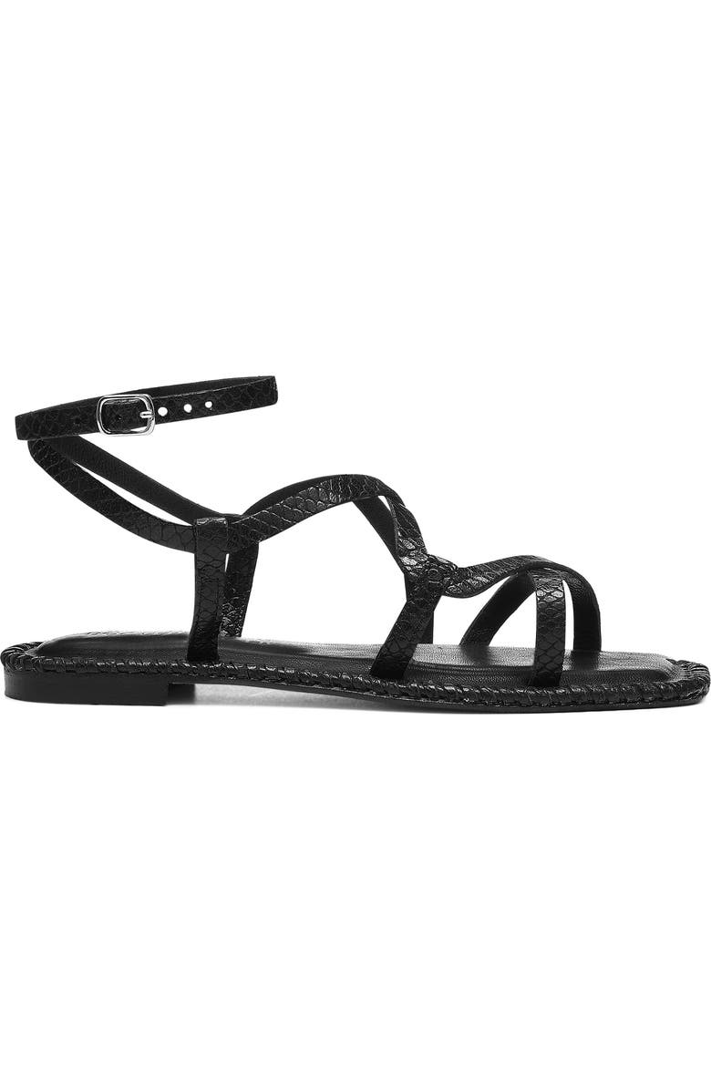 Donald Pliner Emilia Snakeskin Embossed Gladiator Sandal, Alternate, color,