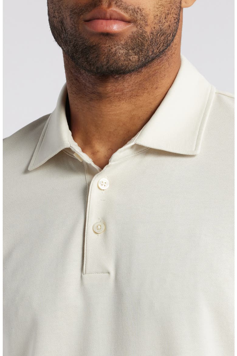 Press Lyocell & Cotton Polo, Alternate, color, OFF WHITE
