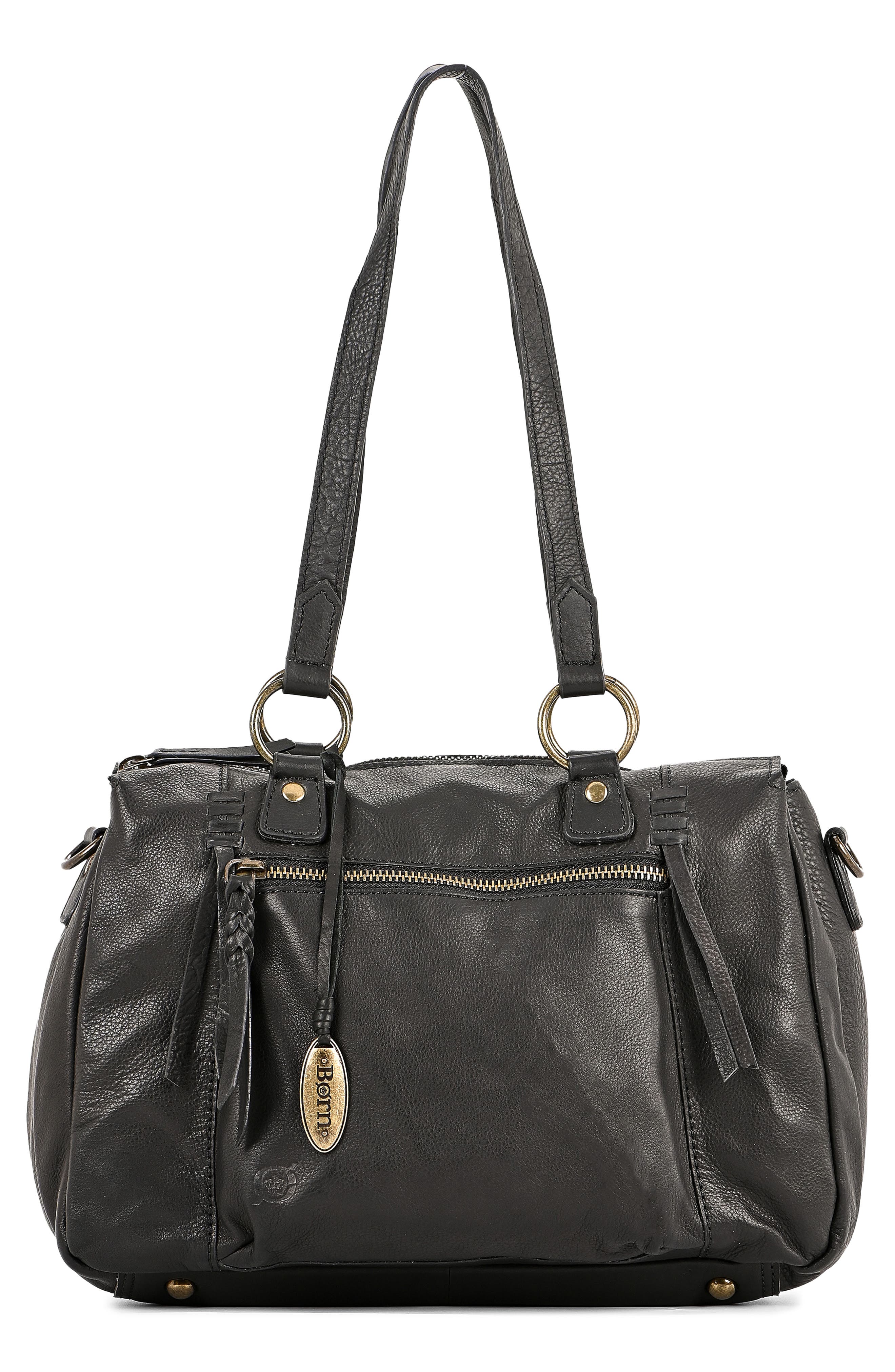 Børn Montauk Leather Satchel, Main, color, 