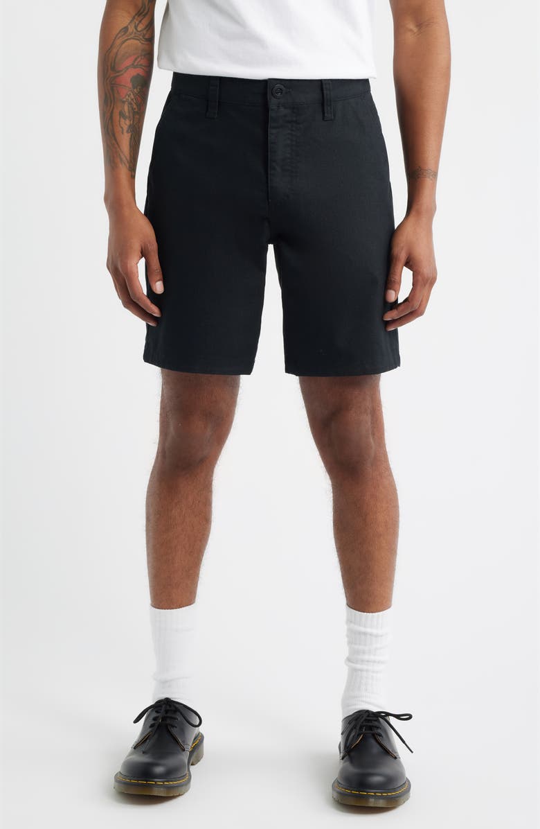 Brixton Santo Chino Shorts, Main, color, Black