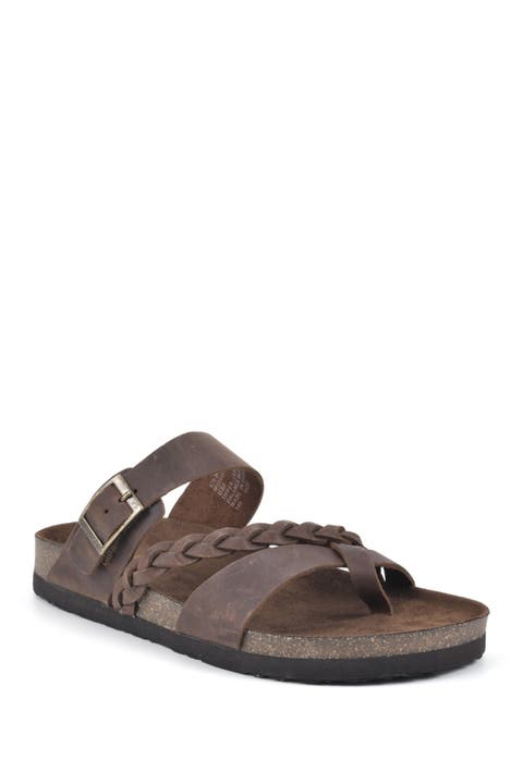 Hazy Leather Footbed Sandal (Women)