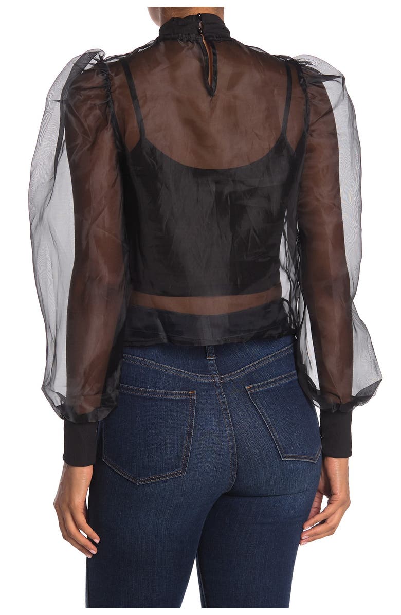 Know One Cares Organza Top, Alternate, color, 