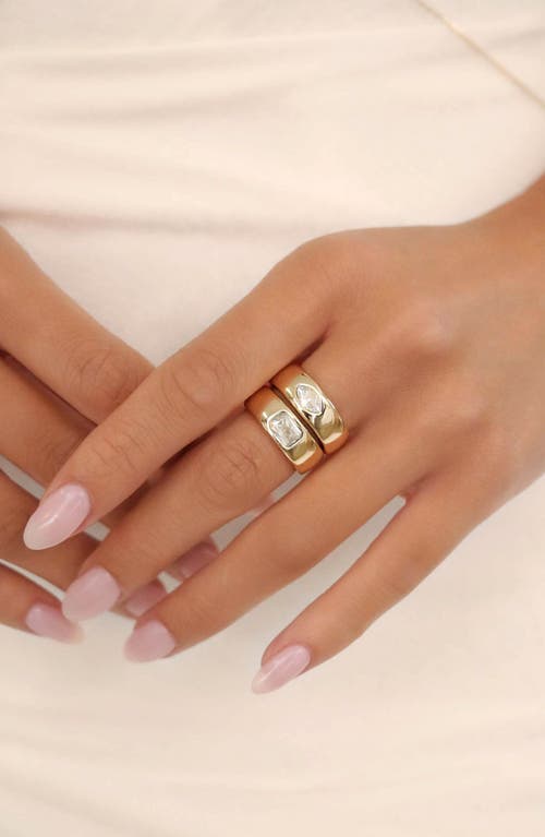 Ettika Teasure Marquise Cubic Zirconia Ring In Gold