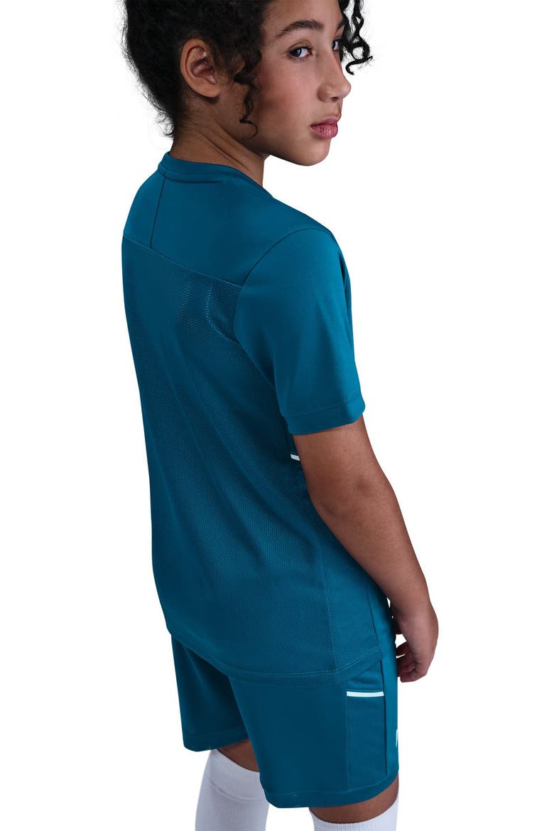 Kids' Kylian Mbappé Academy Dri-FIT Soccer Top, Alternate, color, GREEN ABYSS/ IGLOO/ LIGHT DEW