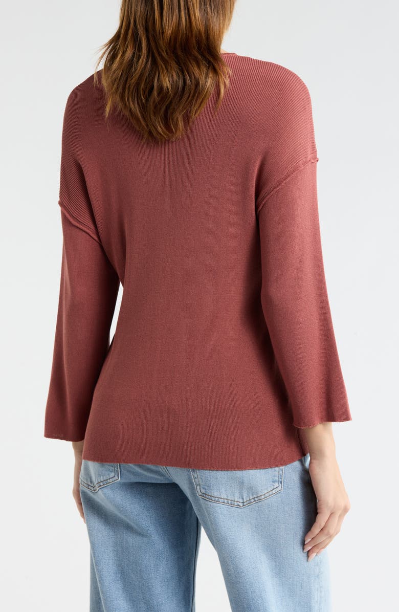 WISHLIST Fine Knit Pullover Sweater, Alternate, color, Sienna