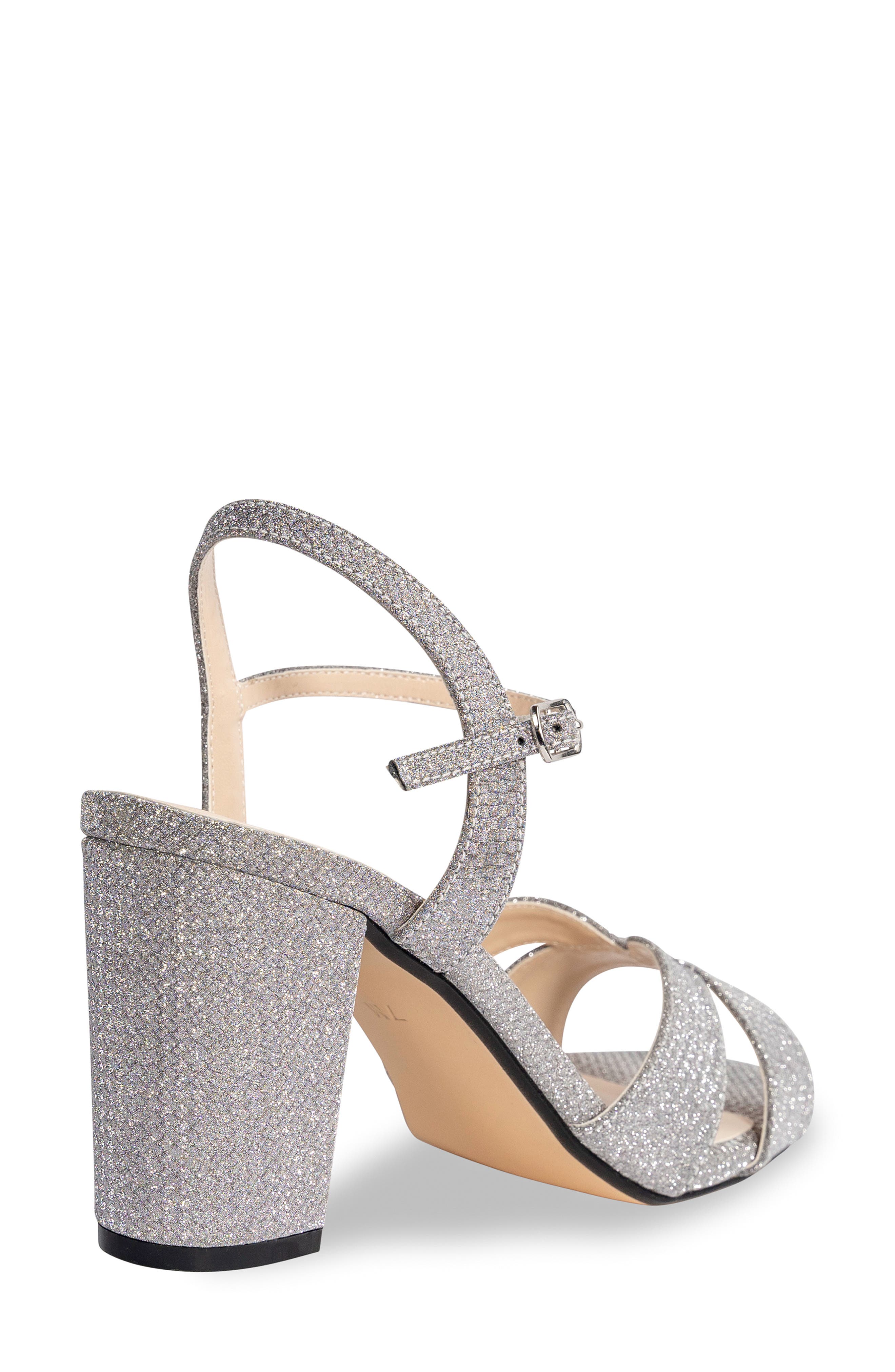 Touch Ups Riley Ankle Strap Sandal, Alternate, color, Silver