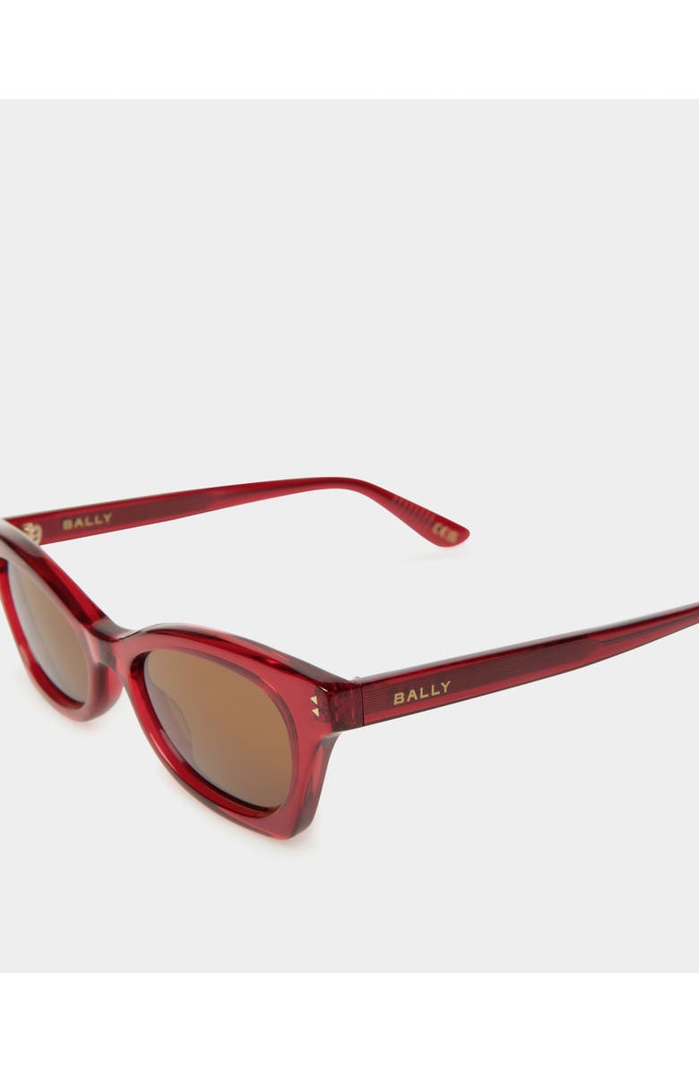 Bally Sue Sunglasses, Alternate, color, Red