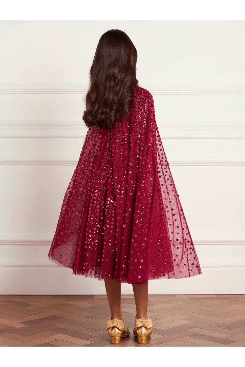 Raindrop Cape Kids DressToddler, Little Kid, Big Kid, Alternate, color, Red