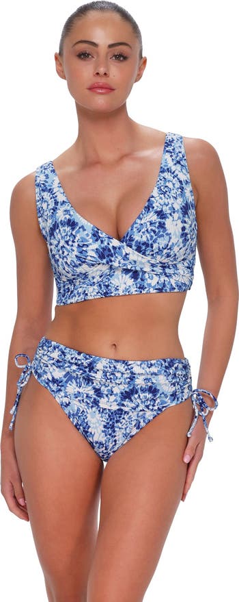 Top Bikini Elsie Sunsets Donna – Reggiseno Con Ferretto E Coppe Rimovibili, Scollo A V, Dettaglio Incrociato | Taglie Forti