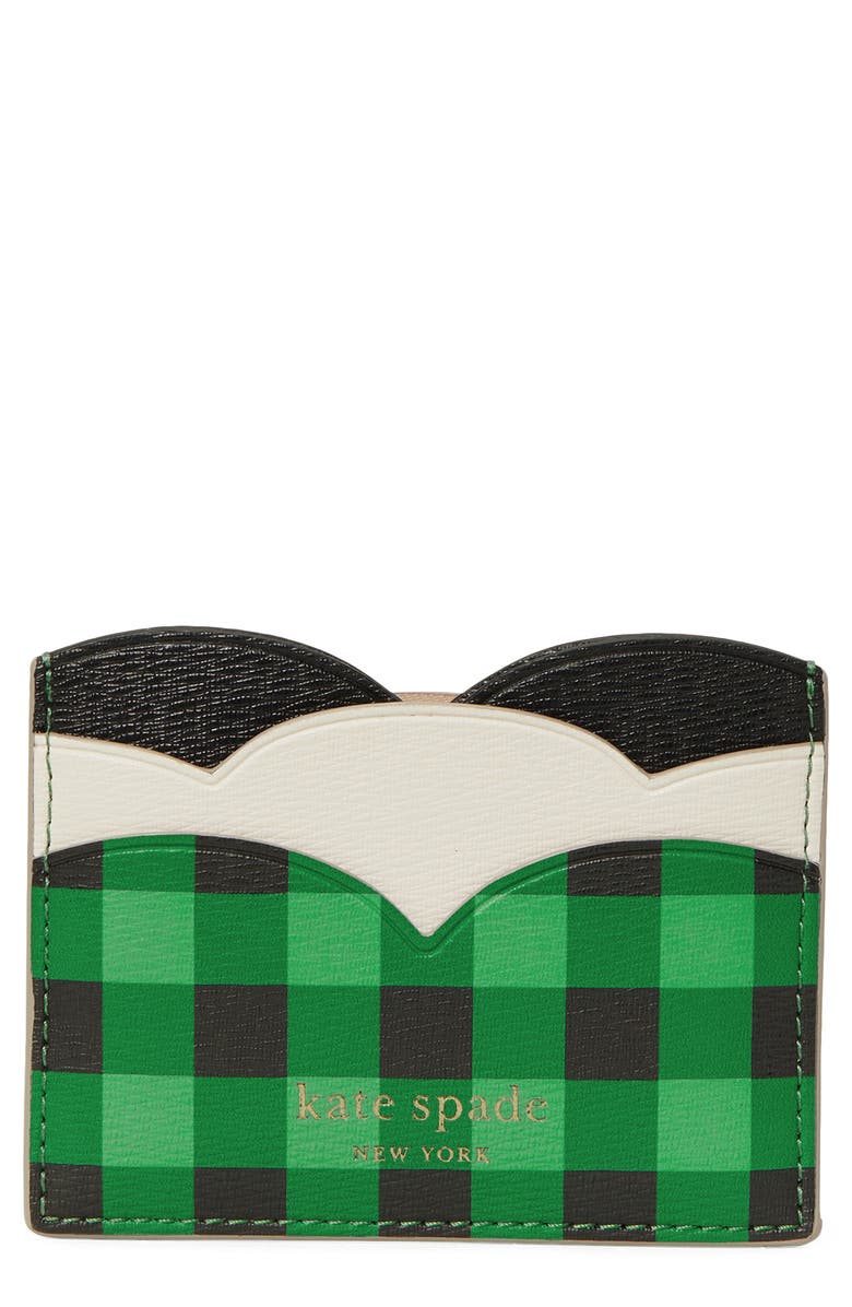 Kate Spade New York frog leather card case, Main, color,