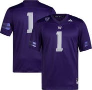 adidas Men's adidas #1 Purple Washington Huskies Premier Football Jersey