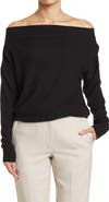 Renee C Brushed Knit Boat Neck Top