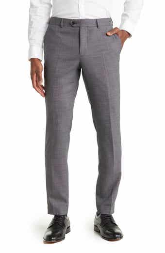 Original Penguin Charcoal Grey Birdseye Stretch Suit Pants