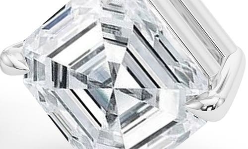 Hautecarat Lab Grown Diamond Twin Asscher Cut Drop Earrings