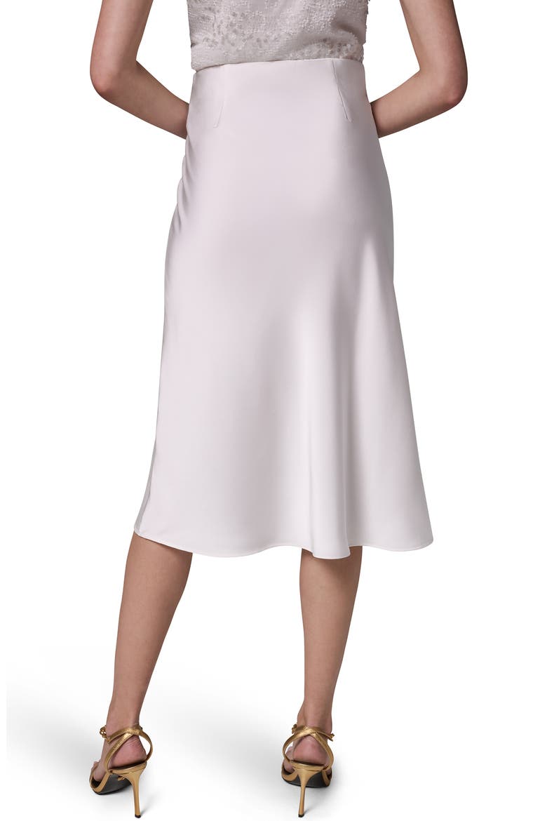 Satin Midi Skirt, Alternate, color, CREAM