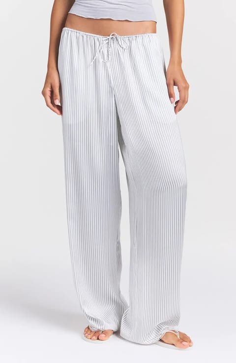 Woven Shine Lace Pants