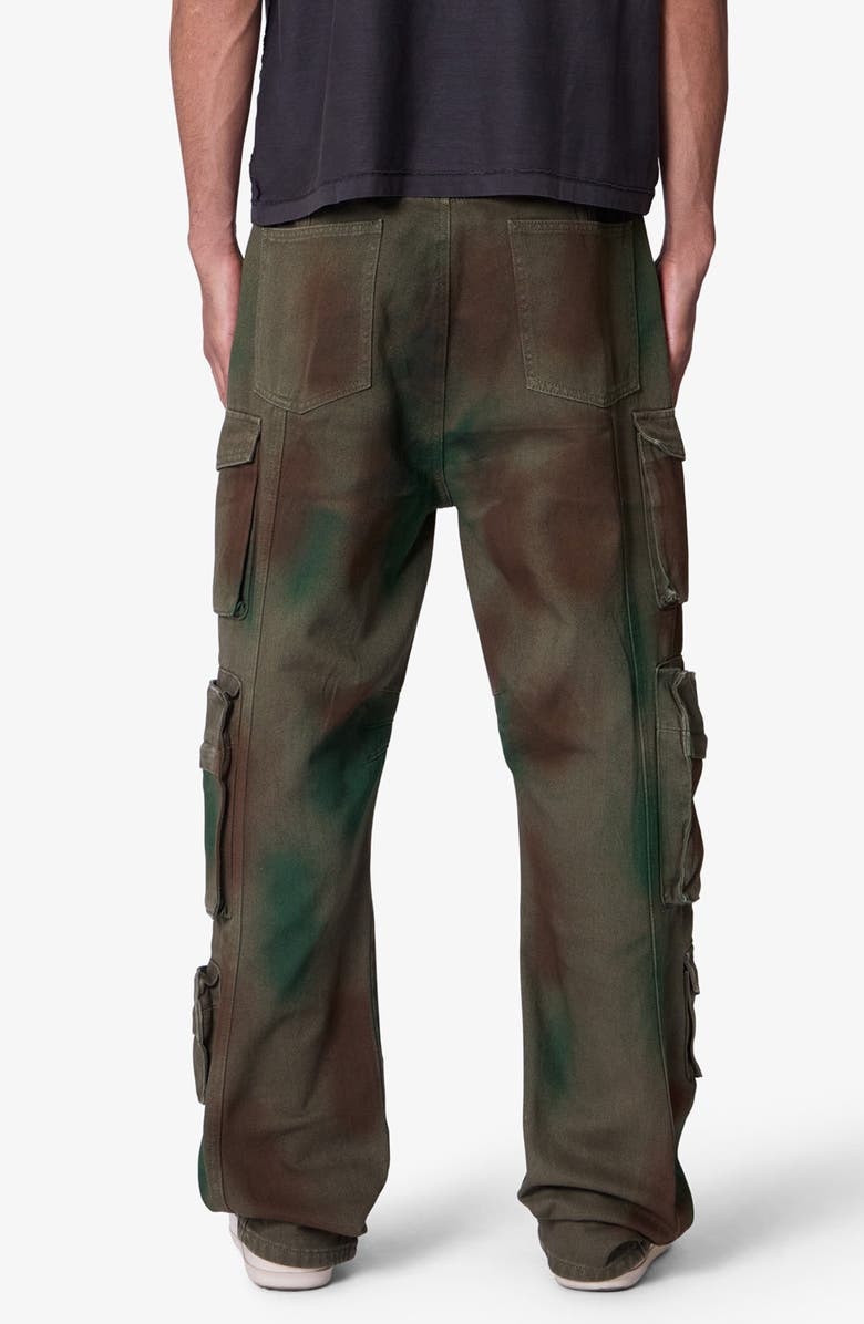 mnml NR10 Ultra Baggy Twill Cargo Pants, Alternate, color, Green