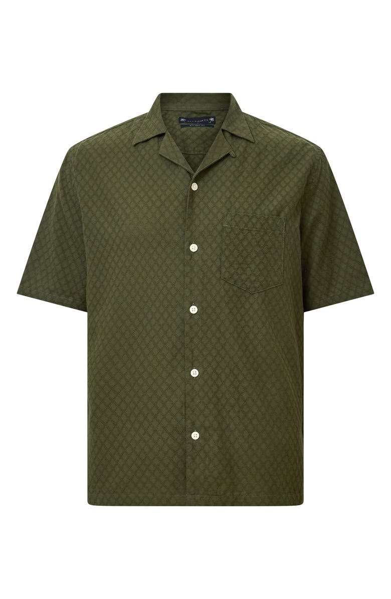 AllSaints Kylo Camp Shirt, Alternate, color, Kelp Green