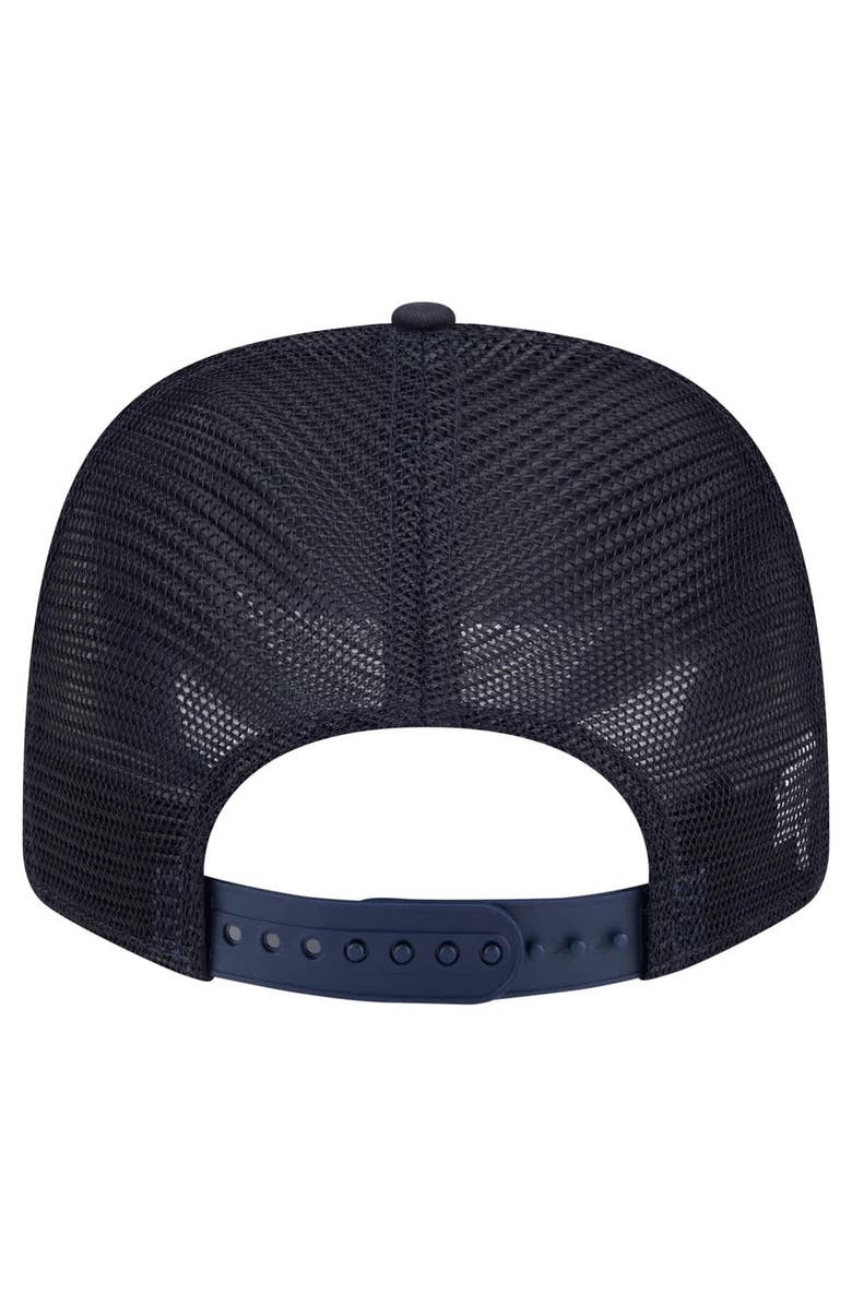 New Era Men's New Era Navy Georgia Tech Yellow Jackets Primary 9SEVENTY Trucker Stretch-Snap Hat, Alternate, color, 